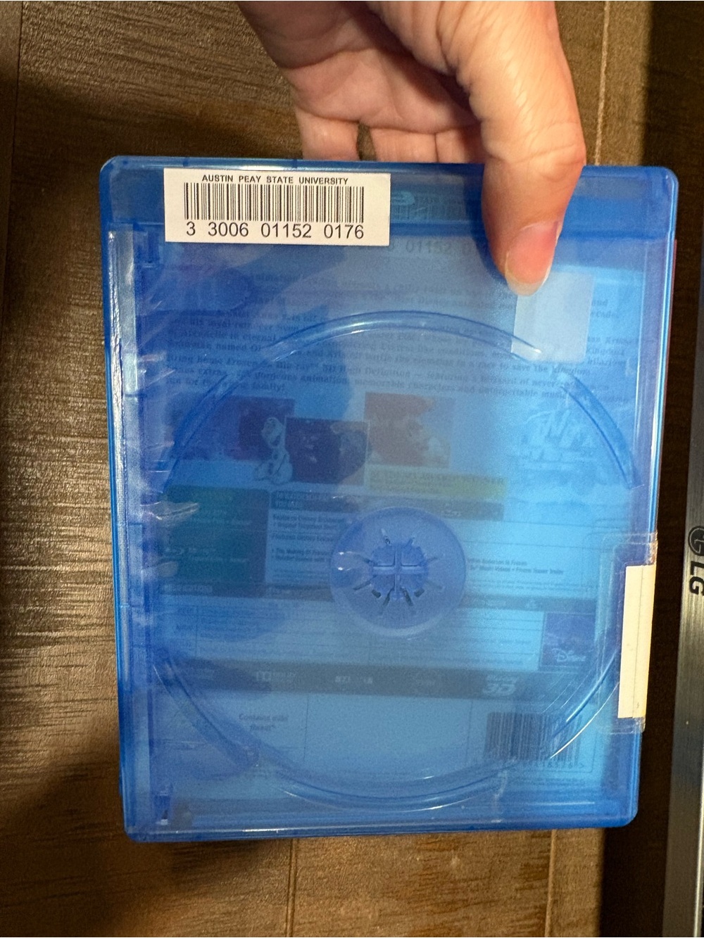 Blue Blu-ray Disc Case - Transparent Blue